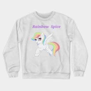 Rainbow Spice Pony Print Crewneck Sweatshirt